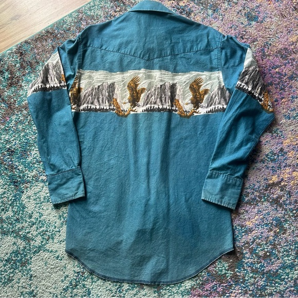 🦅Vintage Wrangler Button Down🦅 - Picture 5 of 16